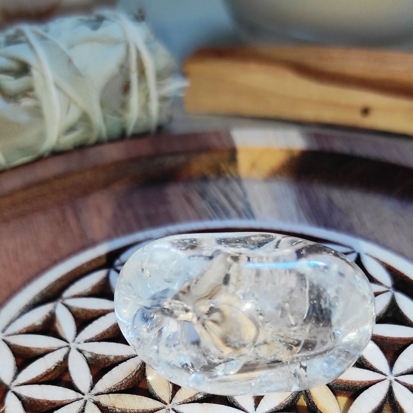 Pierre roulée Cristal de Roche taille XL