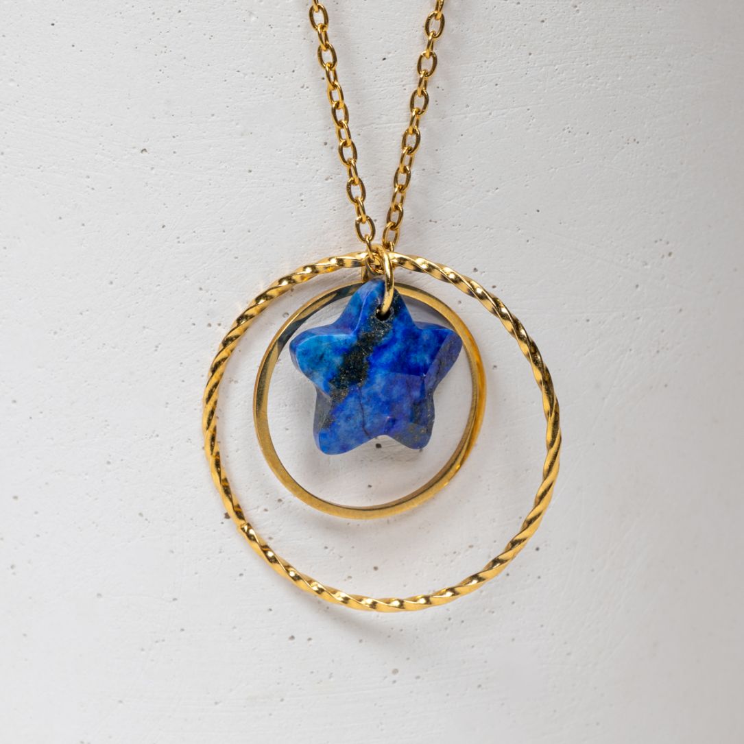 Pendentif Etoile en Lapis Lazuli – Harmonie & Communication