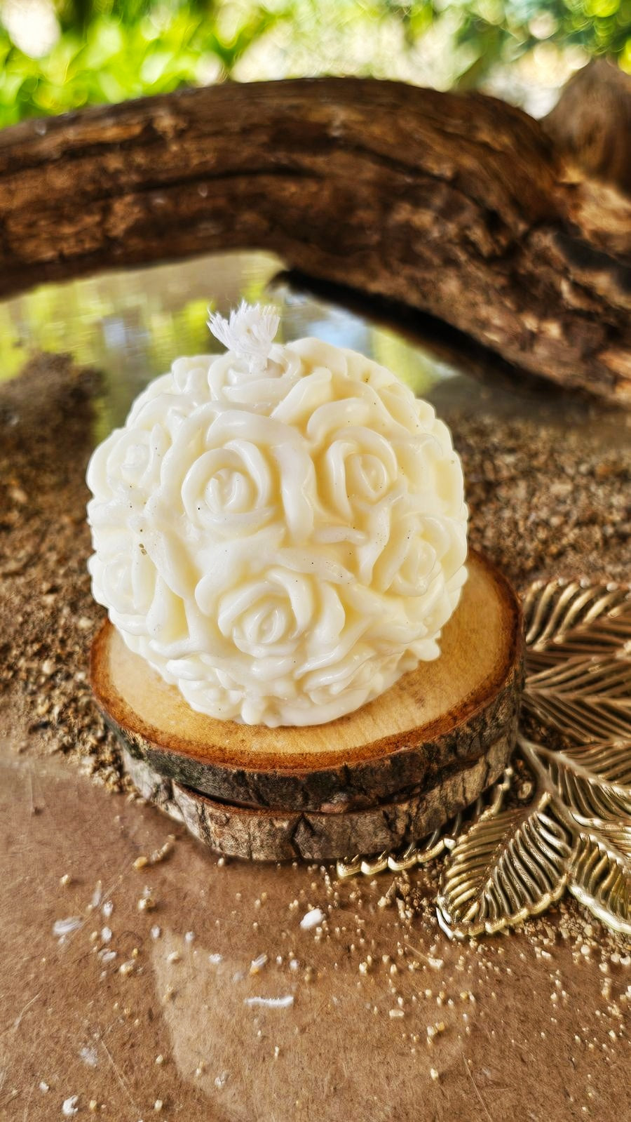 Bougie Boule de fleurs