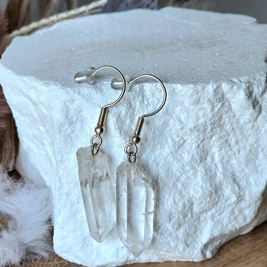 Boucle d'oreilles Shayna en Cristal de Roche