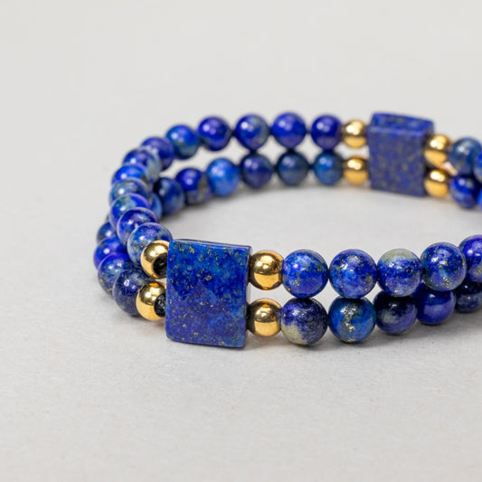 Bracelet en Lapis Lazuli – Sérénité & Énergie Positive