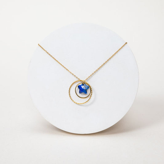 Pendentif Etoile en Lapis Lazuli – Harmonie & Communication
